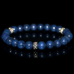 Shop Lapis Lazuli Bracelets! Men's Bracelet, Bracelet for Men, Lapis Lazuli and Sterling Silver Bracelet, Men's Bracelet, Men's Beaded Bracelet, Bracelet for Man | Natural genuine Lapis Lazuli bracelets. Buy handcrafted artisan men's jewelry, gifts for men.  Unique handmade mens fashion accessories. #jewelry #beadedbracelets #beadedjewelry #shopping #gift #handmadejewelry #bracelets #affiliate #ad