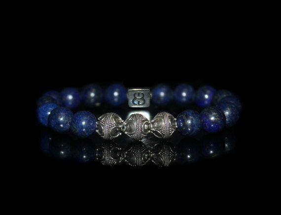 Men's Bracelet, Sodalite Bracelet, Men's Blue Bracelet, Bracelet For Man, Mans Bracelet, Bead Bracelet Man's Sodalite Stone Bracelet