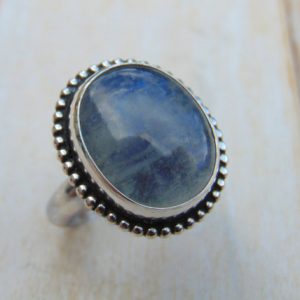Shop Moonstone Rings! Rainbow Moonstone Ring – Sterling Silver Ring – Moonstone Jewellery – Statement Ring – Bezel Set – Blue Gemstone – US Size 7 3/4 – UK Size P | Natural genuine Moonstone rings, simple unique handcrafted gemstone rings. #rings #jewelry #shopping #gift #handmade #fashion #style #affiliate #ad