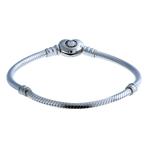 Pandora Bracelet Sterling Silver W/ Heart Clasp 20cm/7.9" 590719-20