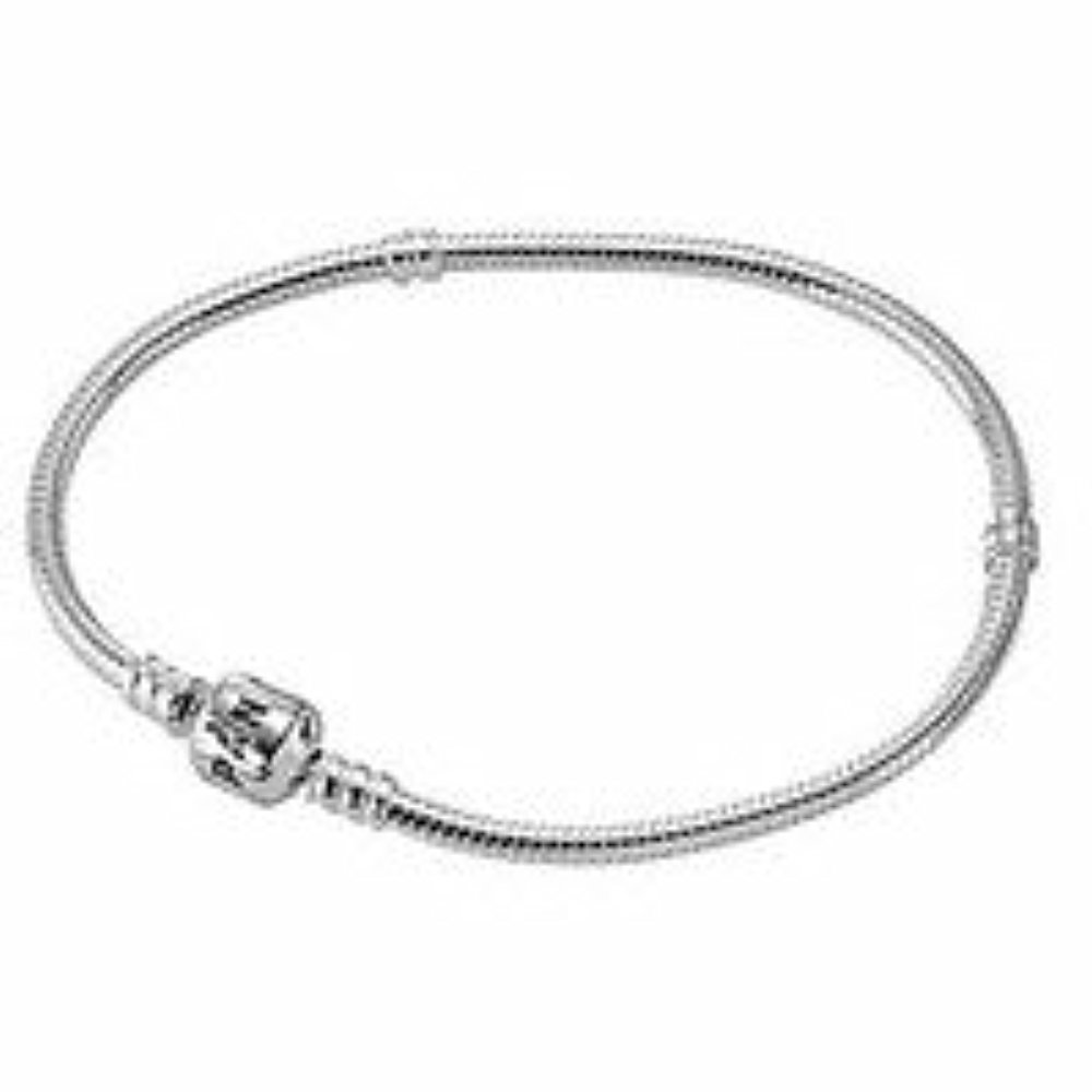Pandora Sterling Silver Bracelet Snap Clasp 590702hv-23, 9.1 Inch