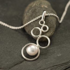Pearl Necklace – Pearl Pendant- Sterling Silver Necklace with Pearl- White Pearl Necklace- Sterling Silver Pearl Jewelry Handmade | Natural genuine Pearl pendants. Buy crystal jewelry, handmade handcrafted artisan jewelry for women.  Unique handmade gift ideas. #jewelry #beadedpendants #beadedjewelry #gift #shopping #handmadejewelry #fashion #style #product #pendants #affiliate #ad