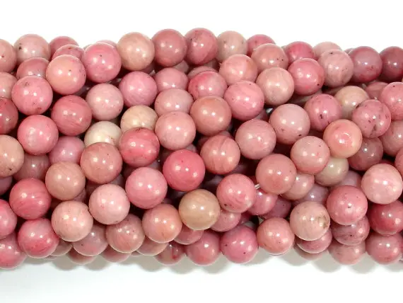 Rhodonite Beads, Round, 6mm (6.7mm), 15.5 Inch, Full Strand, Approx 59 Beads, Hole 1mm, A Quality (386054008)