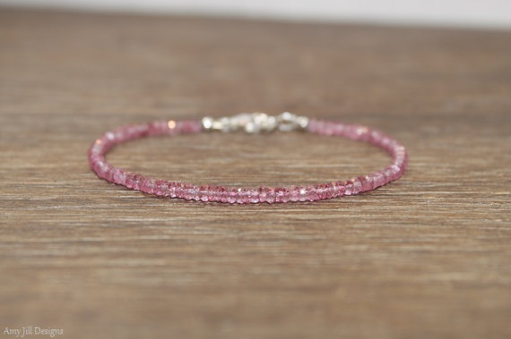 Mystic Pink Topaz Bracelet, Pink Topaz Jewelry, Novemeber Birthstone, Gemstone Jewelry