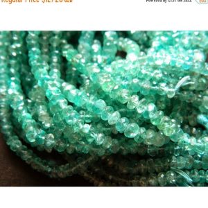 Shop Apatite Faceted Beads! 4mm Blue Apatite Faceted Rondelle Beads, Sky Apatite Micro Faceted Rondelles, Apatite For Jewelry (6.5IN To 13IN Options) – GOD102 | Natural genuine faceted Apatite beads for beading and jewelry making.  #jewelry #beads #beadedjewelry #diyjewelry #jewelrymaking #beadstore #beading #affiliate #ad
