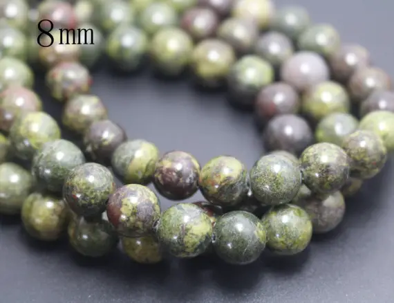 6mm/8mm/10mm/12mm Dragon Blood Jasper Beads,smooth And Round Stone Beads,15 Inches One Starand