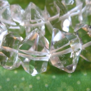Shop Herkimer Diamond Beads! 1 to 25 pcs / 12-14 mm, Herkimer Diamonds Nuggets Gemstones Gems Beads, Water Clear Quartz Crystals Double Terminated, Raw Crystal Quartz xl | Natural genuine chip Herkimer Diamond beads for beading and jewelry making.  #jewelry #beads #beadedjewelry #diyjewelry #jewelrymaking #beadstore #beading #affiliate #ad