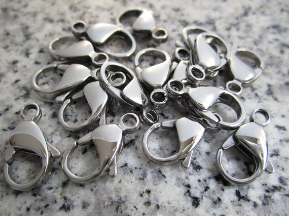 15mm Stainless Steel Lobster Clasps Lc15