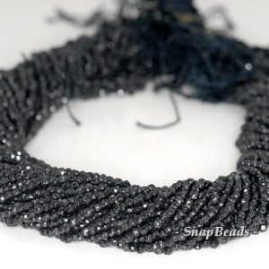 Shop Obsidian Faceted Beads! 2mm Black Obsidian Gemstone Micro Faceted Round 2mm Loose Beads 15.5 inch Full Strand (90191984-345) | Natural genuine faceted Obsidian beads for beading and jewelry making.  #jewelry #beads #beadedjewelry #diyjewelry #jewelrymaking #beadstore #beading #affiliate #ad