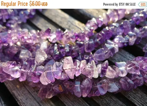 Amethyst Small Chips Beads 4.5-11mm (etb00305) Natural Gemstone/unique Jewelry/vintage Jewelry/gemstone Necklace