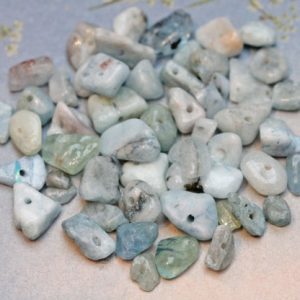 Aquamarine Chip Nugget Beads,  Beryl Gemstone Beads Approx 10 drilled Beads. Blue Gemstone Nugget Chips | Natural genuine chip Aquamarine beads for beading and jewelry making.  #jewelry #beads #beadedjewelry #diyjewelry #jewelrymaking #beadstore #beading #affiliate #ad
