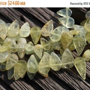 Shop Garnet Bead Shapes! Natural Green Garnet teardrop beads (ETB00175) | Natural genuine other-shape Garnet beads for beading and jewelry making.  #jewelry #beads #beadedjewelry #diyjewelry #jewelrymaking #beadstore #beading #affiliate #ad