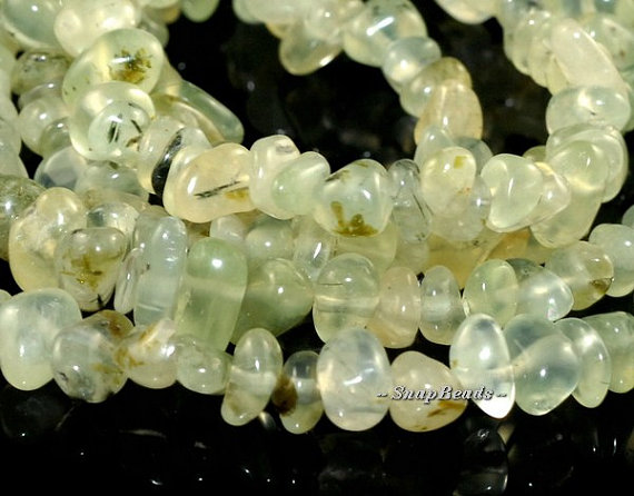 Moss Pond Prehnite Gemstones Chip 13x5mm Loose Beads 16 Inch Full Strand (90108581-106a)
