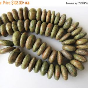 Shop Unakite Rondelle Beads! Unakite Plain Rondelle Beads, Unakite Smooth Rondelle Button Beads, 12mm to 23mm Beads, 16 Inch Strand, GDS653 | Natural genuine rondelle Unakite beads for beading and jewelry making.  #jewelry #beads #beadedjewelry #diyjewelry #jewelrymaking #beadstore #beading #affiliate #ad