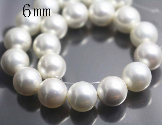 4mm-20mm South Sea Shell Pearl Beads,smooth And Round Beads,pearl Beads Supply,15 Inches One Starand