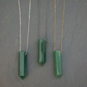 Shop Aventurine Jewelry! Stone of Propsperity / Aventurine  / Crystal Necklace / Aventurine Pendant / Aventurine Necklace / Stone of Wealth / Gemstone Pendant | Natural genuine Aventurine jewelry. Buy crystal jewelry, handmade handcrafted artisan jewelry for women.  Unique handmade gift ideas. #jewelry #beadedjewelry #beadedjewelry #gift #shopping #handmadejewelry #fashion #style #product #jewelry #affiliate #ad