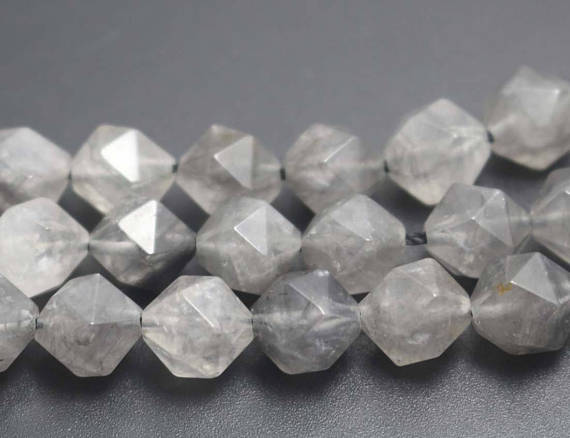 Quartz Faceted Beads,natural Faceted Crystal Quartz Beads,15 Inches One Starand