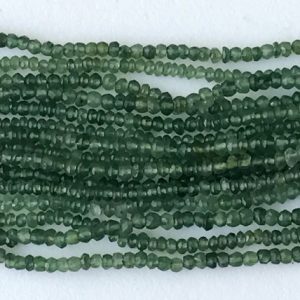 Shop Apatite Faceted Beads! 2-2.5mm Green Apatite Faceted Rondelle Beads, Green Apatite Faceted Rondelle Beads, 13 Inch Green Apatite For Jewelry (1ST To 5ST Options) | Natural genuine faceted Apatite beads for beading and jewelry making.  #jewelry #beads #beadedjewelry #diyjewelry #jewelrymaking #beadstore #beading #affiliate #ad