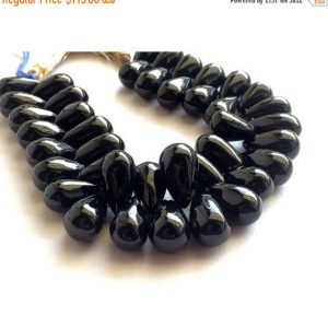 Shop Onyx Bead Shapes! 12x7mm – 19x13mm Black Onyx Micro Plain Tear Drop Briolettes, Black Onyx Tear Drop Briolettes For Jewelry (20Pcs To 80Pcs Options) | Natural genuine other-shape Onyx beads for beading and jewelry making.  #jewelry #beads #beadedjewelry #diyjewelry #jewelrymaking #beadstore #beading #affiliate #ad