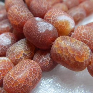 Shop Red Agate Beads! Agate Beads 13 X 10mm Natural Smooth Matte Red Crab Agate Smooth rounded Tube Beads – 12 Pieces | Natural genuine beads Agate beads for beading and jewelry making.  #jewelry #beads #beadedjewelry #diyjewelry #jewelrymaking #beadstore #beading #affiliate #ad
