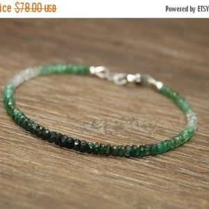 Shop Emerald Jewelry! Emerald Ombre Bracelet, Shaded Emerald, Emerald Jewelry, May Birthstone. Gemstone Bracelet | Natural genuine Emerald jewelry. Buy crystal jewelry, handmade handcrafted artisan jewelry for women.  Unique handmade gift ideas. #jewelry #beadedjewelry #beadedjewelry #gift #shopping #handmadejewelry #fashion #style #product #jewelry #affiliate #ad