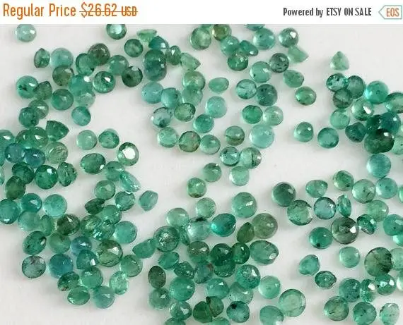 2.5-3.5mm Emerald Stones, Natural Loose Emerald Faceted Round Gemstone Lot, Original Emerald For Jewelry (1ct To 5ct Options) -pgpa145