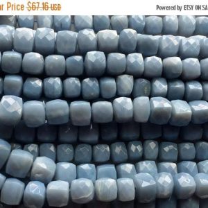 Shop Opal Faceted Beads! 7-9mm Blue Opal Faceted Cube Beads, Blue Opal Faceted Box Beads, Blue Opal Cubes, Opal For Jewelry 4 Inches Blue Opal Beads – GOD3100 | Natural genuine faceted Opal beads for beading and jewelry making.  #jewelry #beads #beadedjewelry #diyjewelry #jewelrymaking #beadstore #beading #affiliate #ad