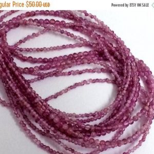 Shop Pink Tourmaline Rondelle Beads! 2mm Pink Tourmaline Round Beads, Natural Pink Tourmaline Beads, Pink Tourmaline For Jewelry, Beautiful Pink Beads (6IN To 13IN Options) | Natural genuine rondelle Pink Tourmaline beads for beading and jewelry making.  #jewelry #beads #beadedjewelry #diyjewelry #jewelrymaking #beadstore #beading #affiliate #ad