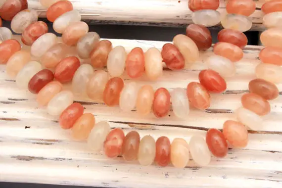 Shiny Polished Moonstone 9-10mm Rondelle Beads (etb00024)*
