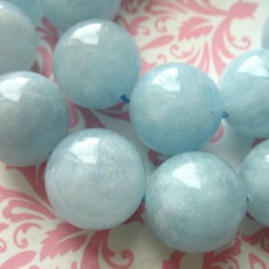 2-20 pcs, AQUAMARINE BEADS, 8 mm Round, Smooth, Luxe AAA, Aqua Blue Beads, march birthstone wholesale gems roundgems8 | Natural genuine round Aquamarine beads for beading and jewelry making.  #jewelry #beads #beadedjewelry #diyjewelry #jewelrymaking #beadstore #beading #affiliate #ad