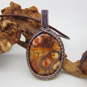 Shop Jasper Necklaces! Birds Eye Jasper Pendant, Wire Wrapped Copper Necklace, Natural Stone Jewellery | Natural genuine Jasper necklaces. Buy crystal jewelry, handmade handcrafted artisan jewelry for women.  Unique handmade gift ideas. #jewelry #beadednecklaces #beadedjewelry #gift #shopping #handmadejewelry #fashion #style #product #necklaces #affiliate #ad