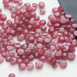 Shop Ruby Cabochons! 3-5mm Ruby Flat Back Plain Round Cabochons, Round Ruby Cabochons For Jewelry, Red Pink Ruby Gems (5Cts To 25Cts Options) – PGA418 | Natural genuine stones & crystals in various shapes & sizes. Buy raw cut, tumbled, or polished gemstones for making jewelry or crystal healing energy vibration raising reiki stones. #crystals #gemstones #crystalhealing #crystalsandgemstones #energyhealing #affiliate #ad