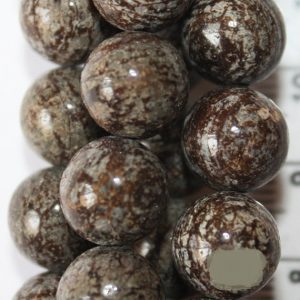 Shop Snowflake Obsidian Beads! Genuine Obsidian Beads – Brown Snowflake Obsidian – Round 10 mm Gemstone Beads – Full Strand 15 1/2", 39 beads, A Quality | Natural genuine beads Snowflake Obsidian beads for beading and jewelry making.  #jewelry #beads #beadedjewelry #diyjewelry #jewelrymaking #beadstore #beading #affiliate #ad