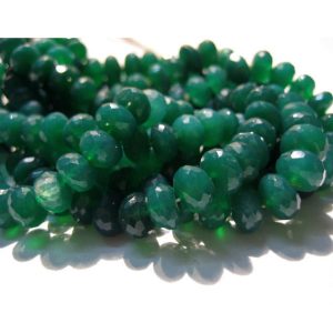 Shop Onyx Faceted Beads! 8mm Green Onyx Faceted Rondelle Beads, Natural Green Onyx Faceted Beads, Green Onyx Faceted Bead For Jewelry (4IN To 8IN Options) – GOFB1 | Natural genuine faceted Onyx beads for beading and jewelry making.  #jewelry #beads #beadedjewelry #diyjewelry #jewelrymaking #beadstore #beading #affiliate #ad