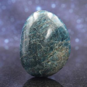 Shop Apatite Shapes! Polished Deep Blue Apatite from Madagascar | Palm Stone | 2.4" | 135.5 grams | Natural genuine stones & crystals in various shapes & sizes. Buy raw cut, tumbled, or polished gemstones for making jewelry or crystal healing energy vibration raising reiki stones. #crystals #gemstones #crystalhealing #crystalsandgemstones #energyhealing #affiliate #ad
