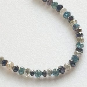 Shop Diamond Faceted Beads! 2-2.5mm Blue, Yellow, Grey, Black Sparkling Diamonds, Multicolor Faceted Diamond Beads, Conflict Free Diamonds For Jewelry (10Pcs To 40Pcs) | Natural genuine faceted Diamond beads for beading and jewelry making.  #jewelry #beads #beadedjewelry #diyjewelry #jewelrymaking #beadstore #beading #affiliate #ad