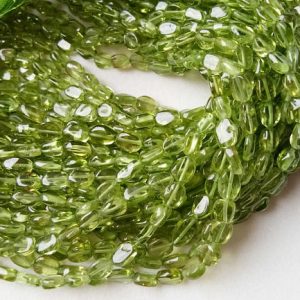 5-6mm Peridot Plain Oval Beads, Natural Green Peridot Plain Beads, 13 Inch Strand Peridot Beads For Jewelry (1ST To 5ST Options) – NT79 | Natural genuine other-shape Gemstone beads for beading and jewelry making.  #jewelry #beads #beadedjewelry #diyjewelry #jewelrymaking #beadstore #beading #affiliate #ad