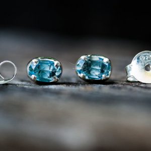 Shop Topaz Earrings! Blue Topaz Stud Earrings – Blue Topaz Sterling Silver 6x4mm stud earrings 6x4mm Earrings – Sterling Silver Stud Earrings – Blue Topaz Studs | Natural genuine Topaz earrings. Buy crystal jewelry, handmade handcrafted artisan jewelry for women.  Unique handmade gift ideas. #jewelry #beadedearrings #beadedjewelry #gift #shopping #handmadejewelry #fashion #style #product #earrings #affiliate #ad