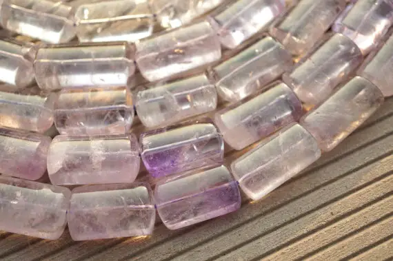 Natural Amethyst (brazil) Faceted Nibblet (rectangle Tube) Beads (etb00068)
