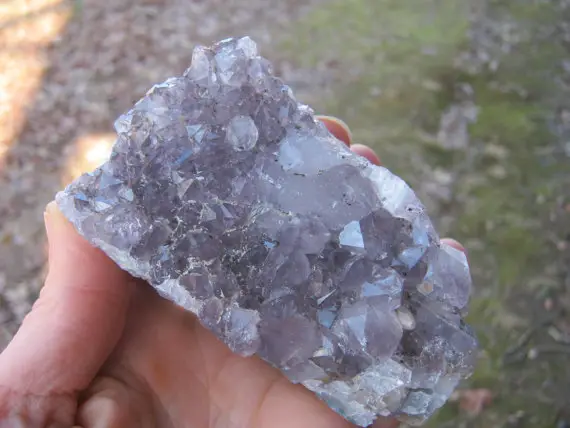 Raw Amethyst Cluster Specimen, Druzy  1 Lb, Large Healing Crystal, Amethyst Geode, Purple Mineral, Crown Chakra, Metaphysical, Ams4