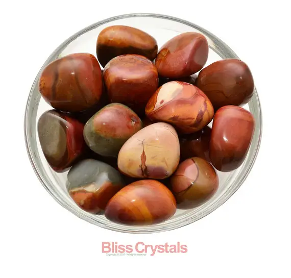1 Xl Polychrome Jasper Tumbled Stone Aka Rhyolite Healing Crystal And Stone #pj01