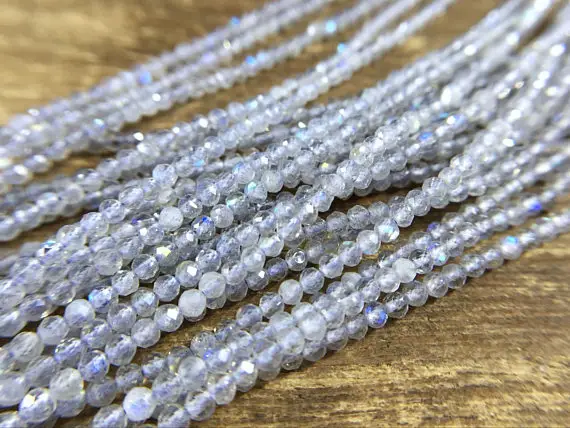 2mm High Flash Labradorite Beads Natural Aaa Micro Faceted Round Labradorite Beads Gemstone Beads Supplies Jewelry Beads 15.5" Full Strand