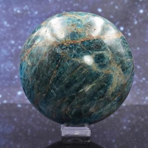 Shop Apatite Shapes! Exquisite Extra Large Polished Blue and Green Apatite Sphere from Madagascar | Crystal Mineral Ball | 90.4mm | 1213 grams | Natural genuine stones & crystals in various shapes & sizes. Buy raw cut, tumbled, or polished gemstones for making jewelry or crystal healing energy vibration raising reiki stones. #crystals #gemstones #crystalhealing #crystalsandgemstones #energyhealing #affiliate #ad