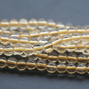 Shop Citrine Round Beads! 4mm AA Natural Citrine Crystal Quartz Beads,Smooth and Round Citrine Beads,15 inches one starand | Natural genuine round Citrine beads for beading and jewelry making.  #jewelry #beads #beadedjewelry #diyjewelry #jewelrymaking #beadstore #beading #affiliate #ad