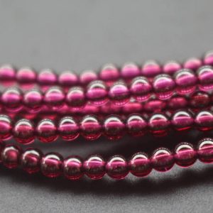 Shop Garnet Round Beads! 3mm AAA Natural Garnet Beads,Smooth and Round Garnet Beads,15 inches one starand | Natural genuine round Garnet beads for beading and jewelry making.  #jewelry #beads #beadedjewelry #diyjewelry #jewelrymaking #beadstore #beading #affiliate #ad