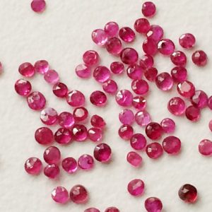 Shop Ruby Faceted Beads! 1-2mm Ruby Round Cut Stones, Natural Loose Ruby Gems, Tiny Faceted Ruby Round, Ruby For Jewelry (1Ct To 10Cts Options) – PGPA163A | Natural genuine faceted Ruby beads for beading and jewelry making.  #jewelry #beads #beadedjewelry #diyjewelry #jewelrymaking #beadstore #beading #affiliate #ad