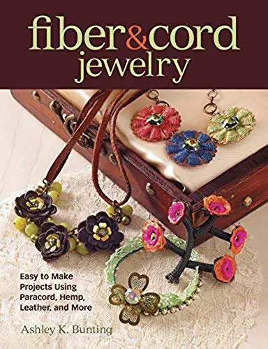Shop Books About Hemp Jewelry Making! Fiber & Cord Jewelry: Easy to Make Projects Using Paracord, Hemp, Leather, and More | Shop jewelry making and beading supplies, tools & findings for DIY jewelry making and crafts. #jewelrymaking #diyjewelry #jewelrycrafts #jewelrysupplies #beading #affiliate #ad