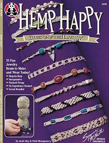 Shop Books About Hemp Jewelry Making! Hemp Happy: 31 Fun Jewelry Items to Make and Wear Today | Shop jewelry making and beading supplies, tools & findings for DIY jewelry making and crafts. #jewelrymaking #diyjewelry #jewelrycrafts #jewelrysupplies #beading #affiliate #ad