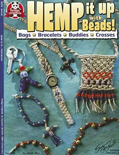 Shop Books About Hemp Jewelry Making! Hemp It Up with Beads: Bags Bracelets Buddies Crosses (Design Originals) | Shop jewelry making and beading supplies, tools & findings for DIY jewelry making and crafts. #jewelrymaking #diyjewelry #jewelrycrafts #jewelrysupplies #beading #affiliate #ad