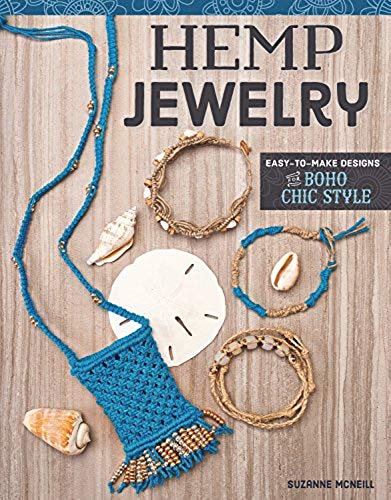 Shop Books About Hemp Jewelry Making! Hemp Jewelry: Easy to Make Designs Boho Chic Style | Shop jewelry making and beading supplies, tools & findings for DIY jewelry making and crafts. #jewelrymaking #diyjewelry #jewelrycrafts #jewelrysupplies #beading #affiliate #ad